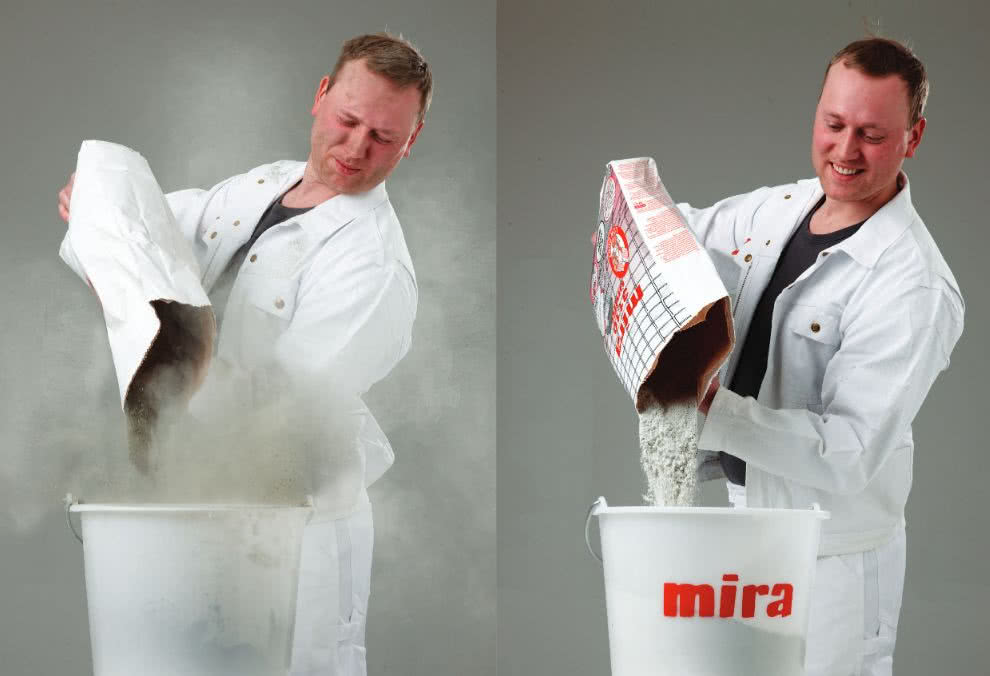 Produkty mira w technologii Low Dust charakteryzują się zredukowanym pyleniem Produkty mira w technologii Low Dust charakteryzują się zredukowanym pyleniem