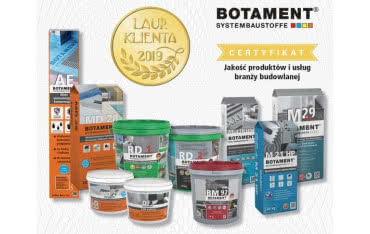 Laur Klienta 2019 dla chemii budowlanej marki Botament