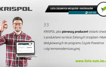 Krispol na liście Zielonych Urządzeń i Materiałów dedykowanych