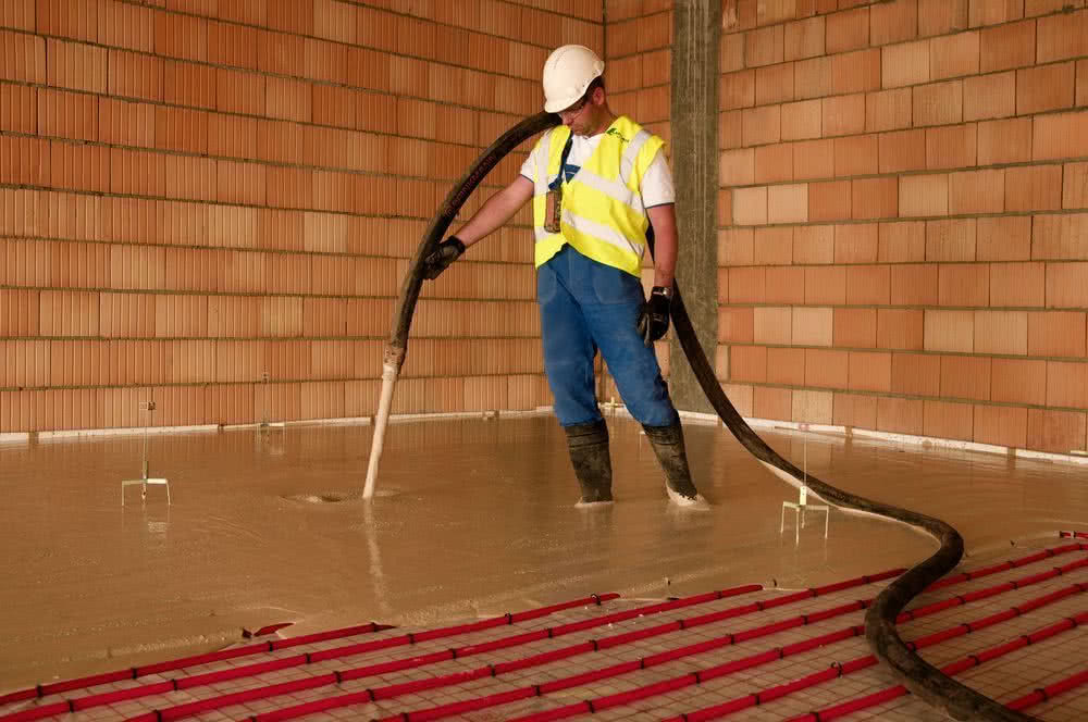 Wylewka anhydrytowa przy ogrzewaniu podłogowym Wylewka anhydrytowa przy ogrzewaniu podłogowym